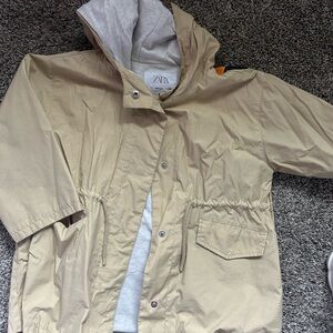 Zara Cream Hooded Jacket